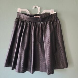 Bisou Bisou Black Faux Leather Short Skirt Size Small